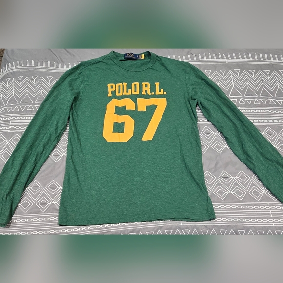 Polo Ralph Lauren Other - Polo Ralph Lauren Custom Slim Fit Jersey Graphic Longsleeve Size Small